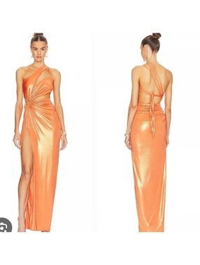 J.Angelique Mahala Dress in Metallic Orange
